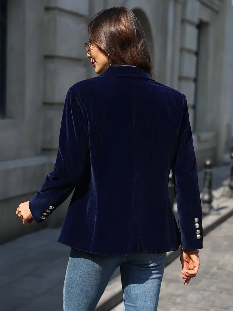 Desiree - Rétro Elégant Seul Bouton Blazer