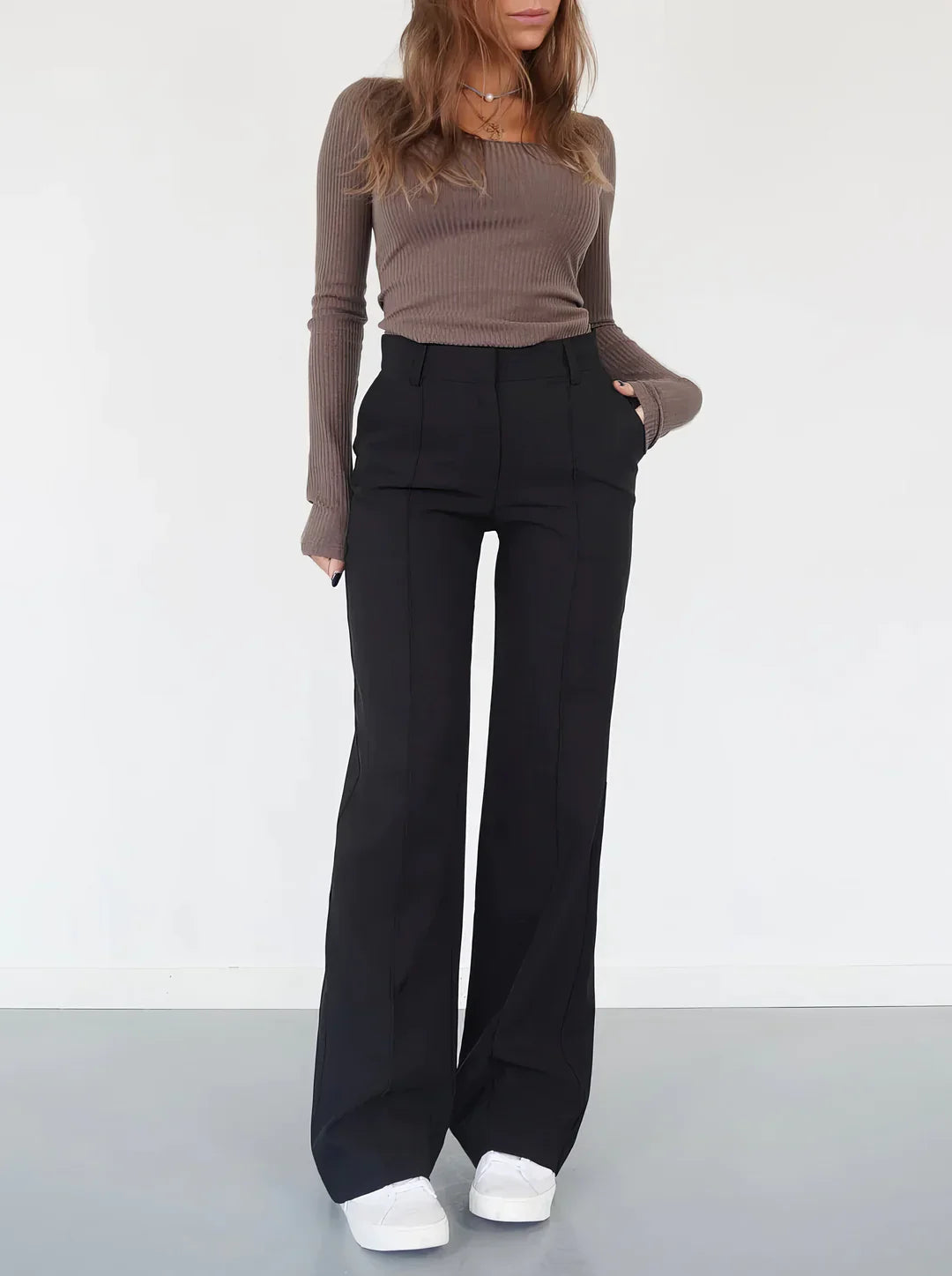 Eva | Fashionable Flared Trousers