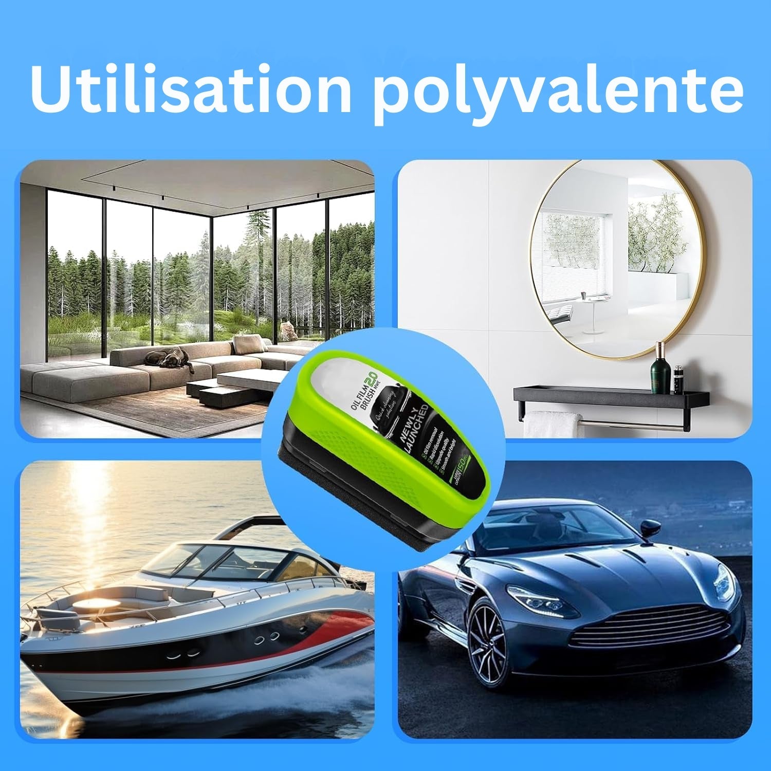 ClearShield - Puissant Huile Film Essuie-glace Film