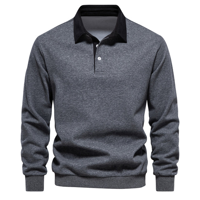 Eugen - Sweatshirt Classique d'hiver Style Polo