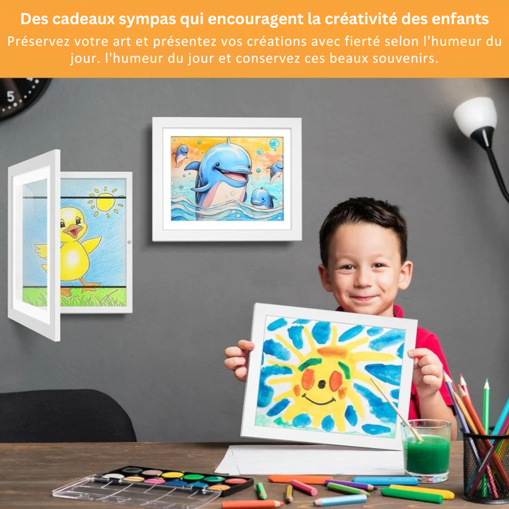 ArtKid - Cadre Magnétique D'exposition D'œuvres D'art Pour Enfants