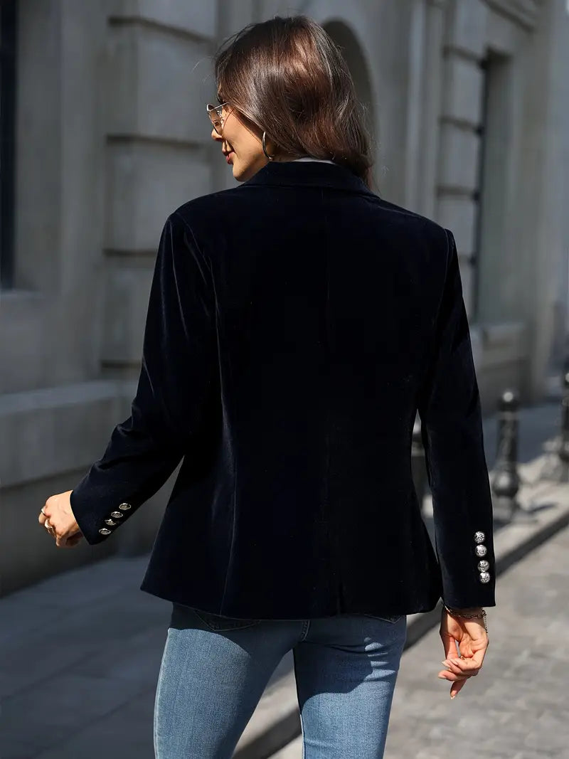 Desiree - Rétro Elégant Seul Bouton Blazer