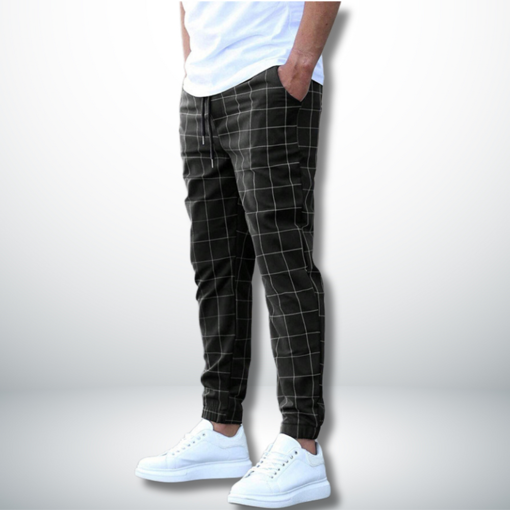 Doriano - Pantalon Confortable à Carreaux