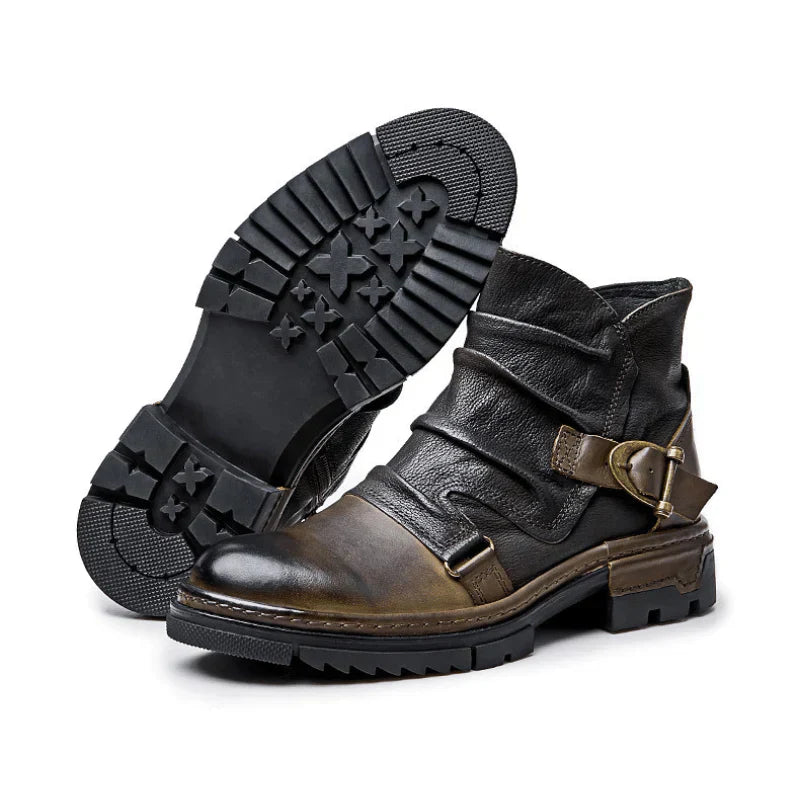 Arjen - Bottes De Motard En Cuir