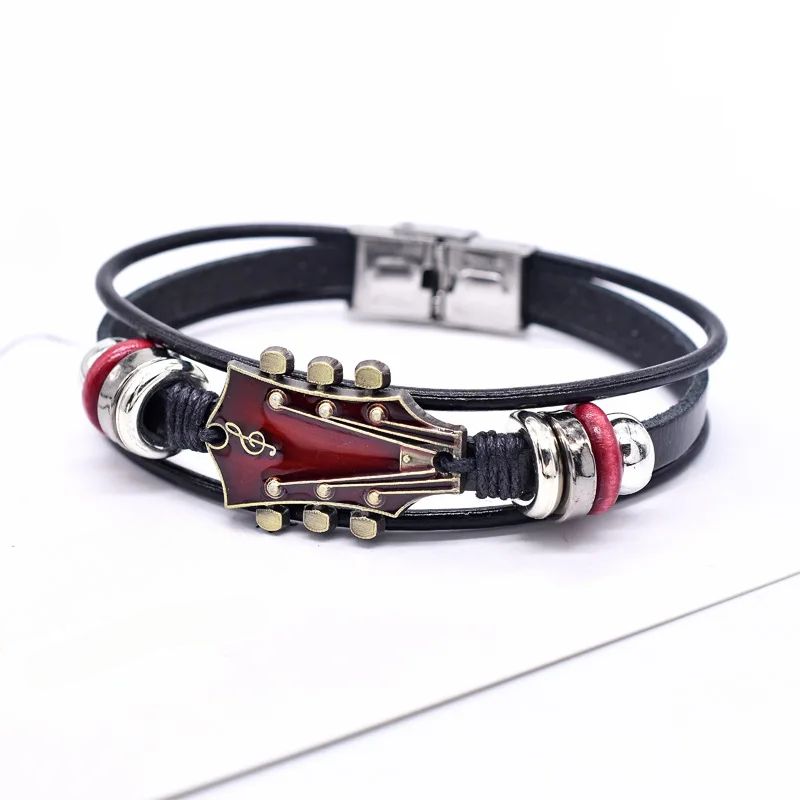 Guitarista - Guitare Cuir Bracelet