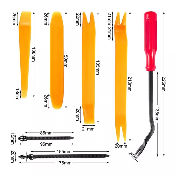 ClipMaster - 725 Clips De Retenue Pour Voiture Et Extracteur De Fixations