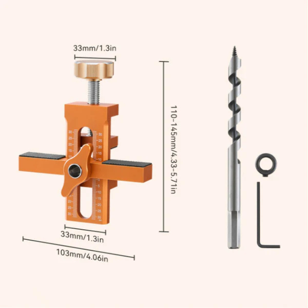 JigMaster - Gabarit De Montage De Porte D'armoire 2 En 1