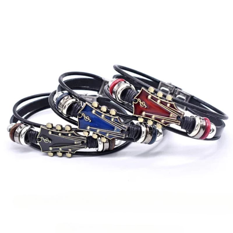 Guitarista - Guitare Cuir Bracelet