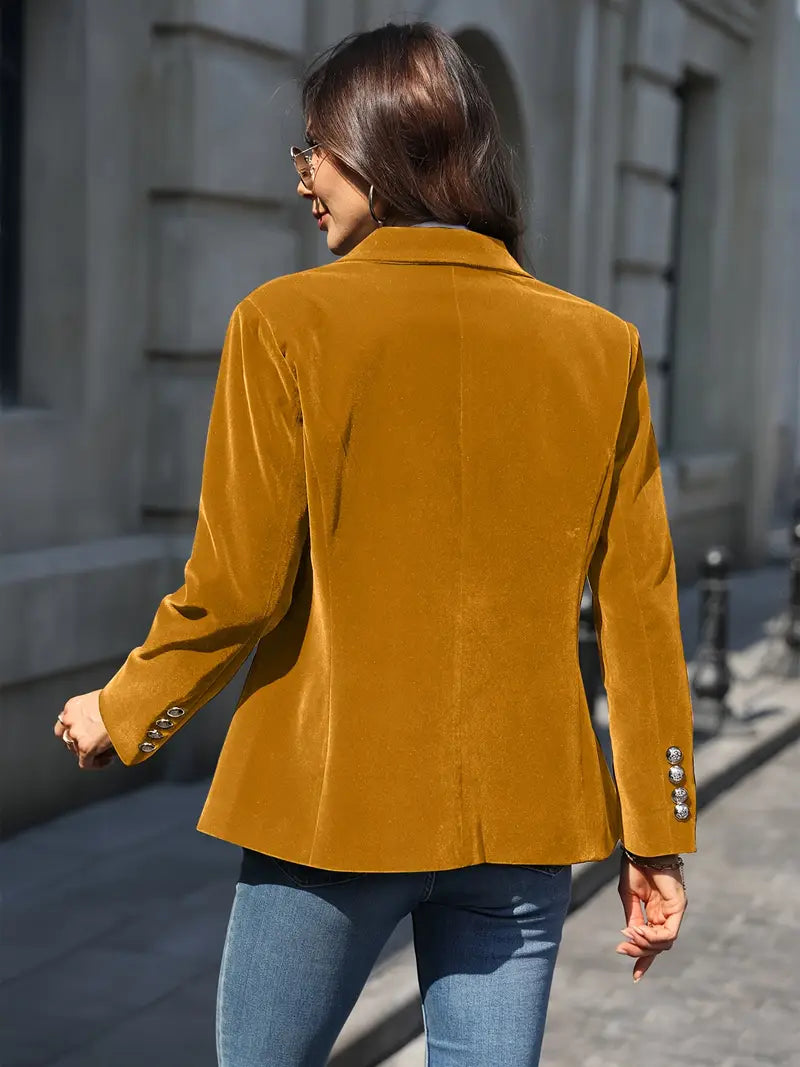 Desiree - Rétro Elégant Seul Bouton Blazer