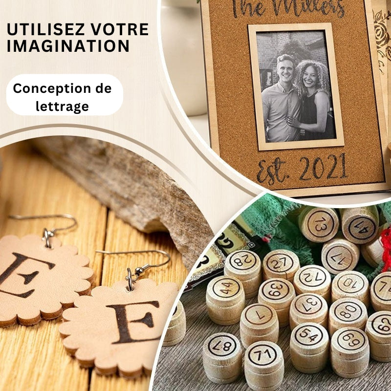 BurnCraft - Bois DIY Brûlage et Set de Sculpture