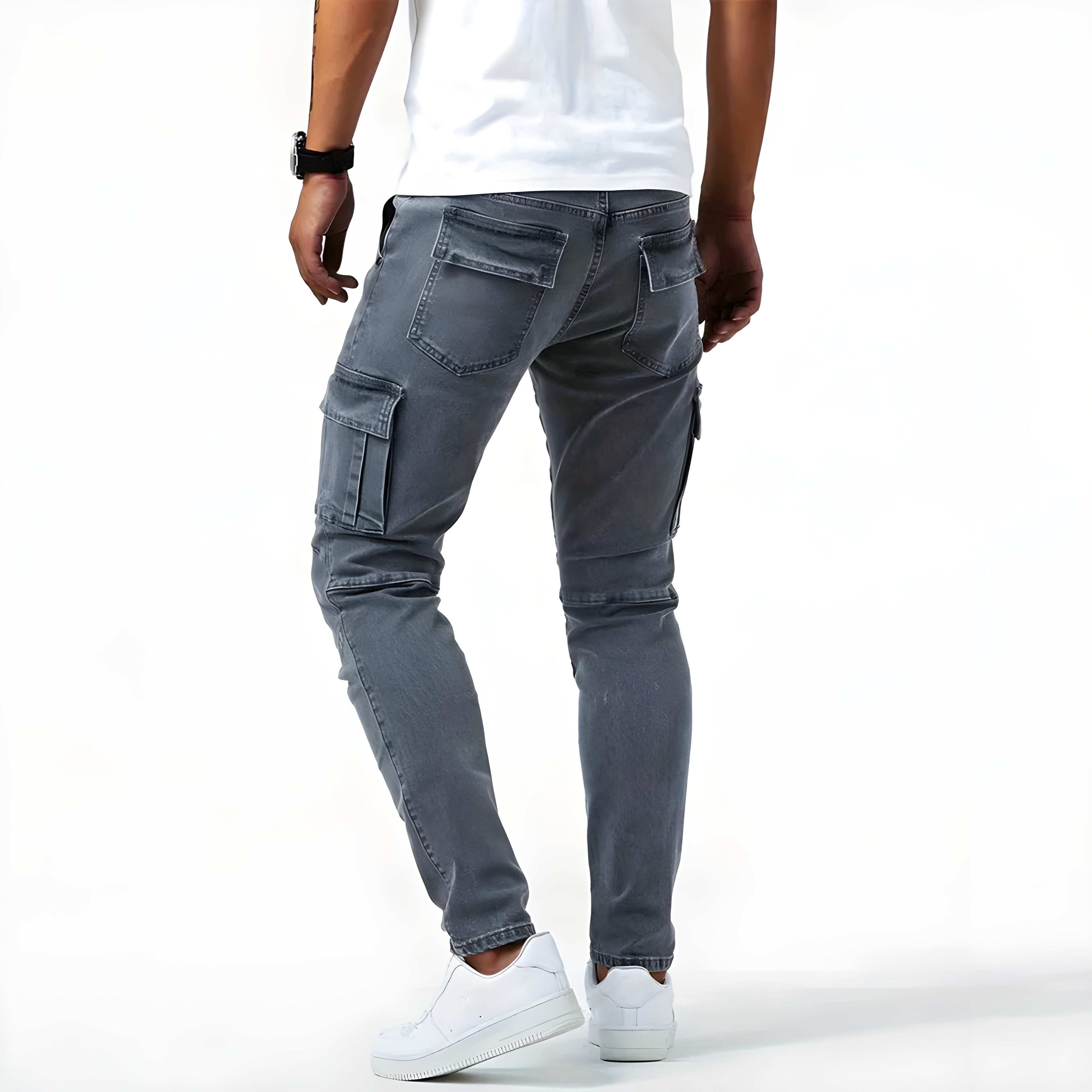 Bartosz - Pantalon Cargo En Denim élastique