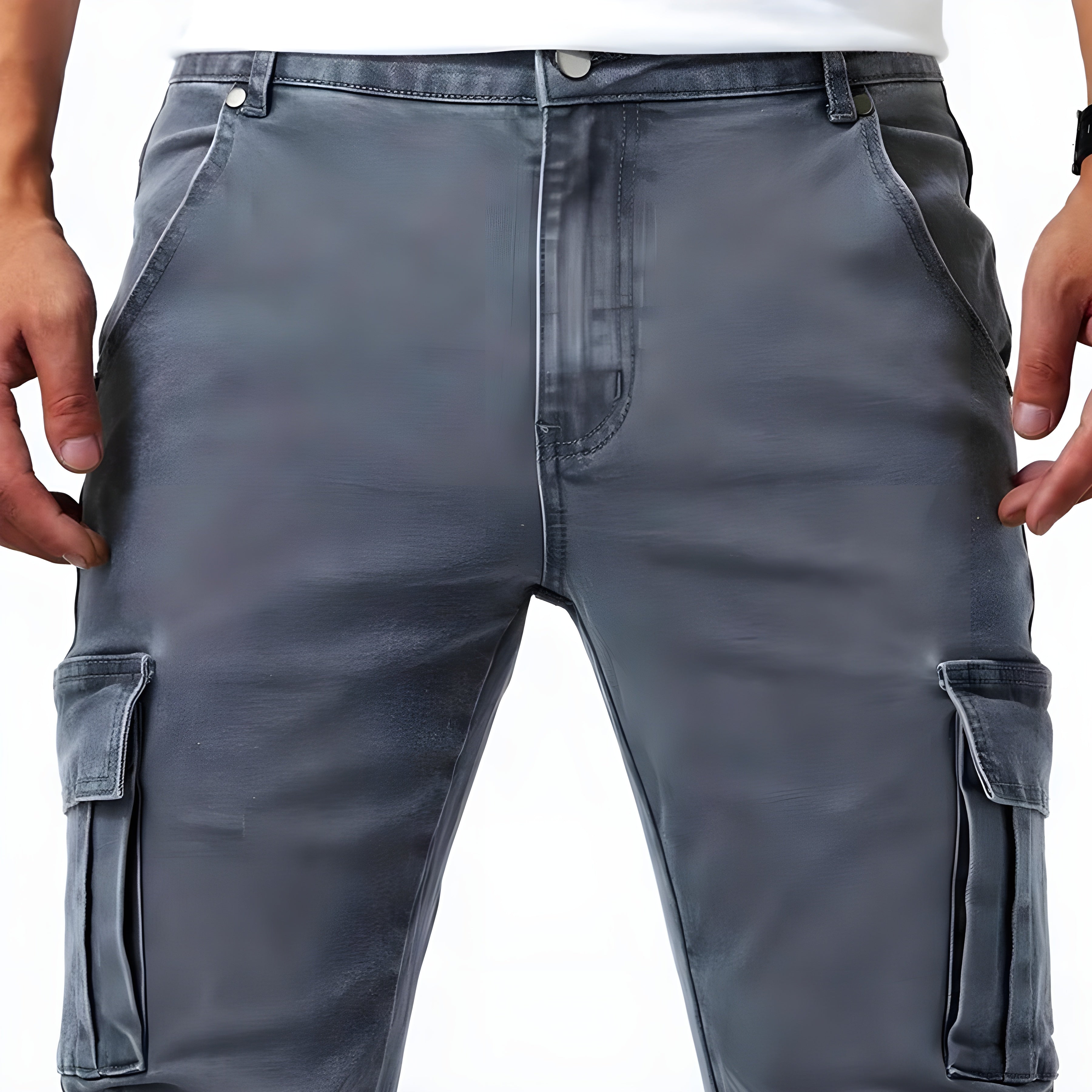 Bartosz - Pantalon Cargo En Denim élastique