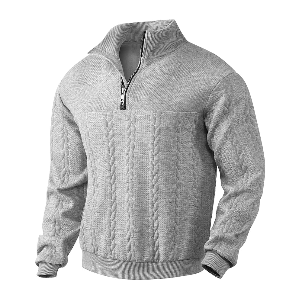 HENRY | SWEATSHIRT PREMIUM À ZIP QUART DE MANCHE