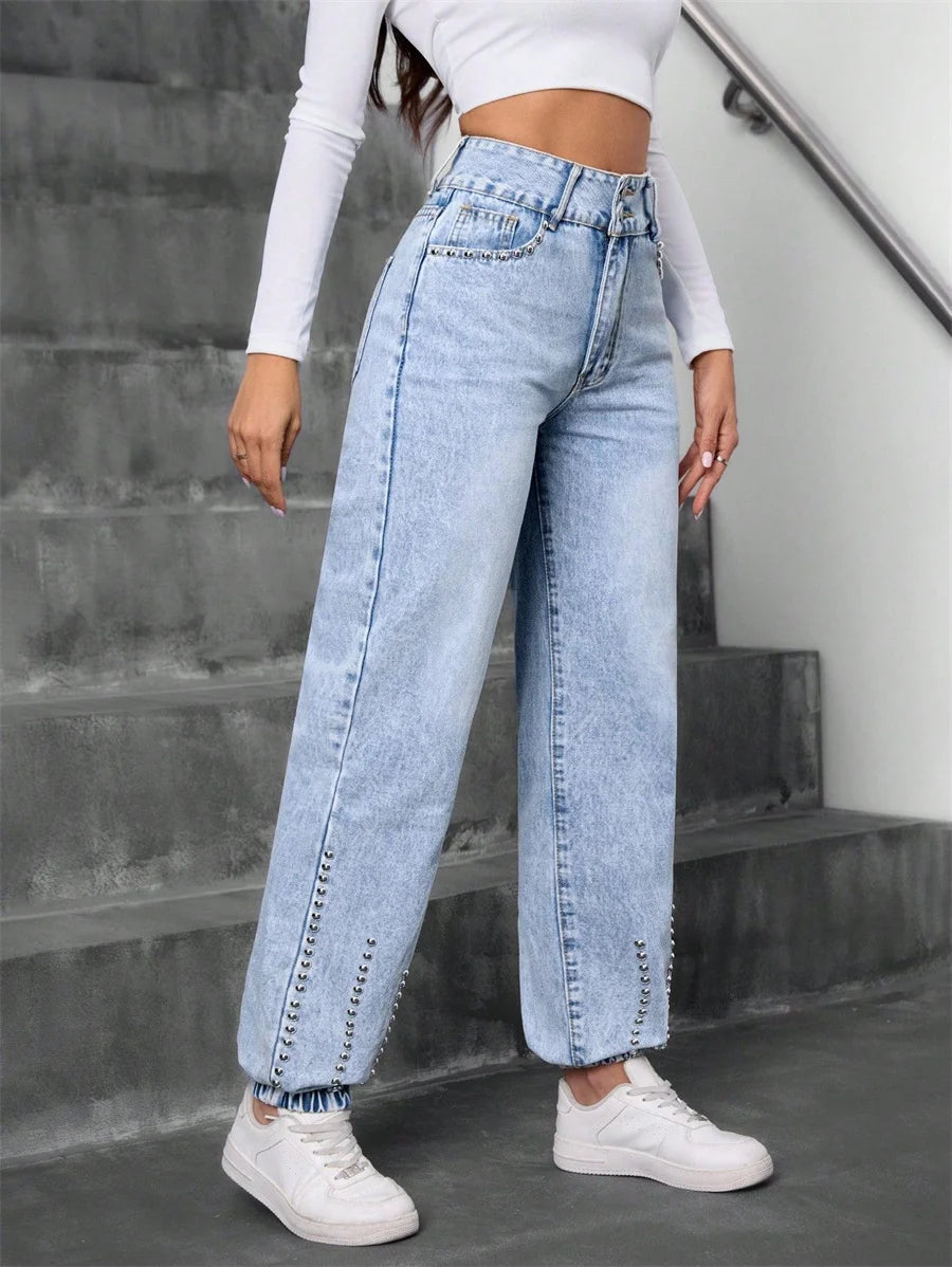 Friedel - Pantalon en Jean Taille Haute