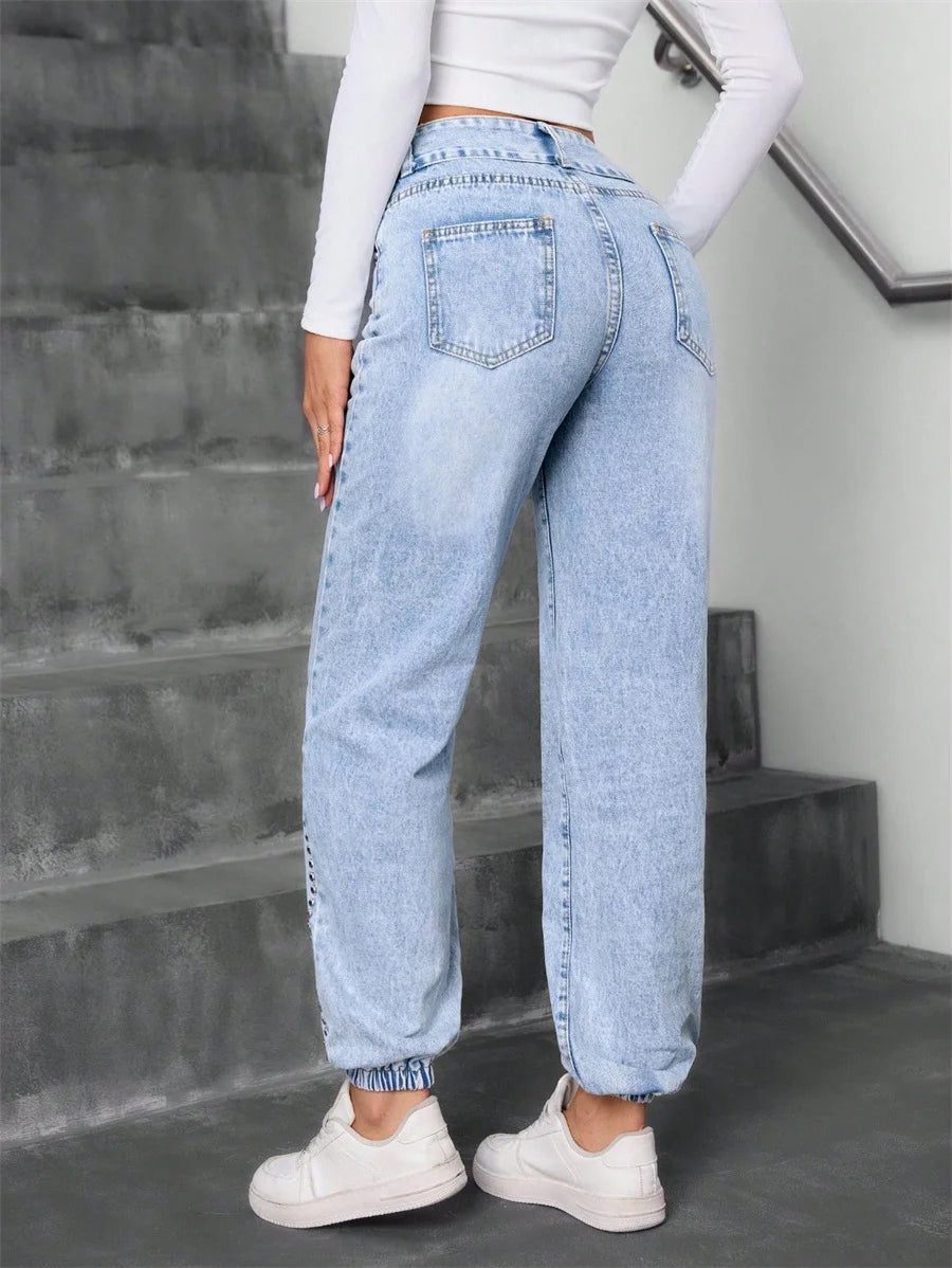 Friedel - Pantalon en Jean Taille Haute