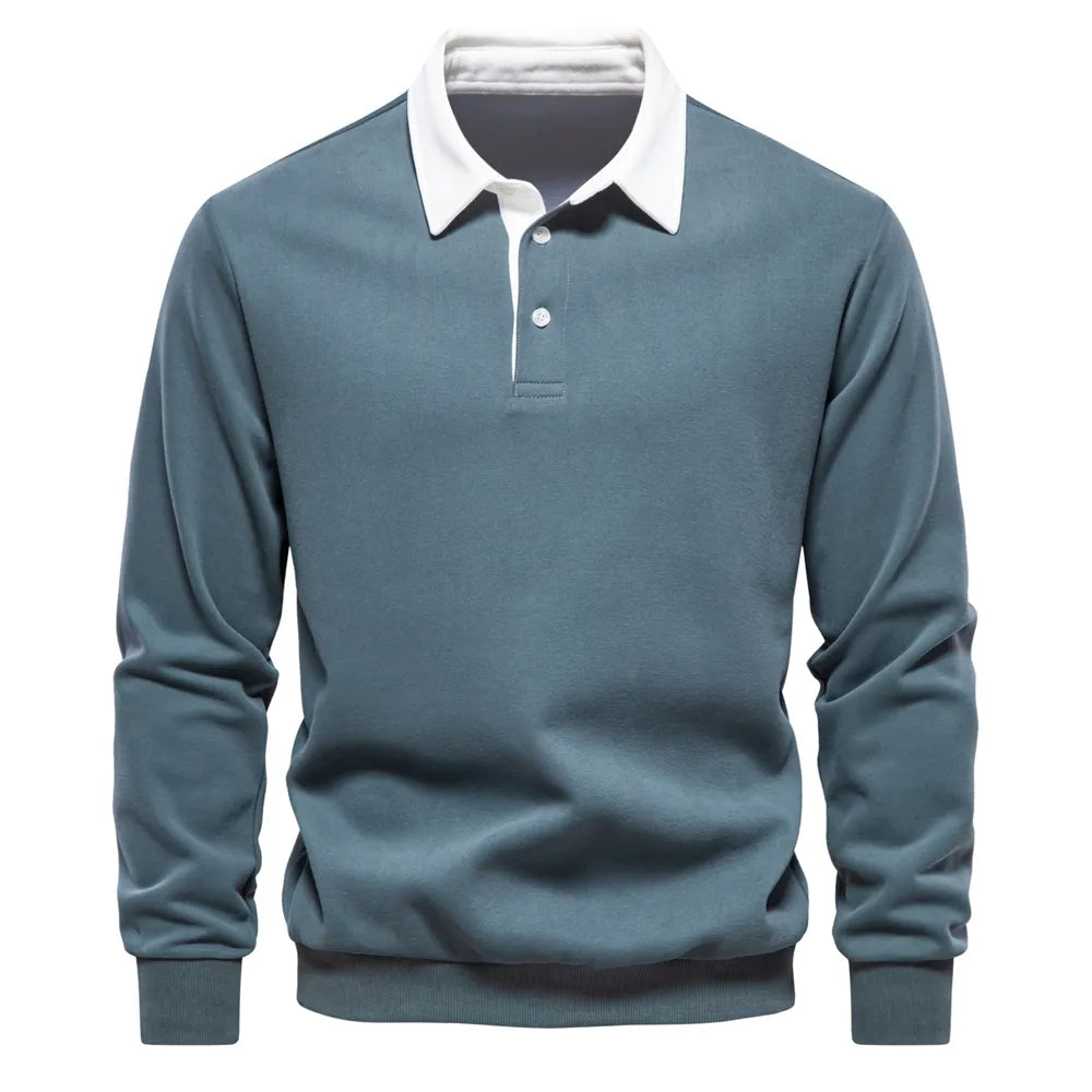 Eugen - Sweatshirt Classique d'hiver Style Polo