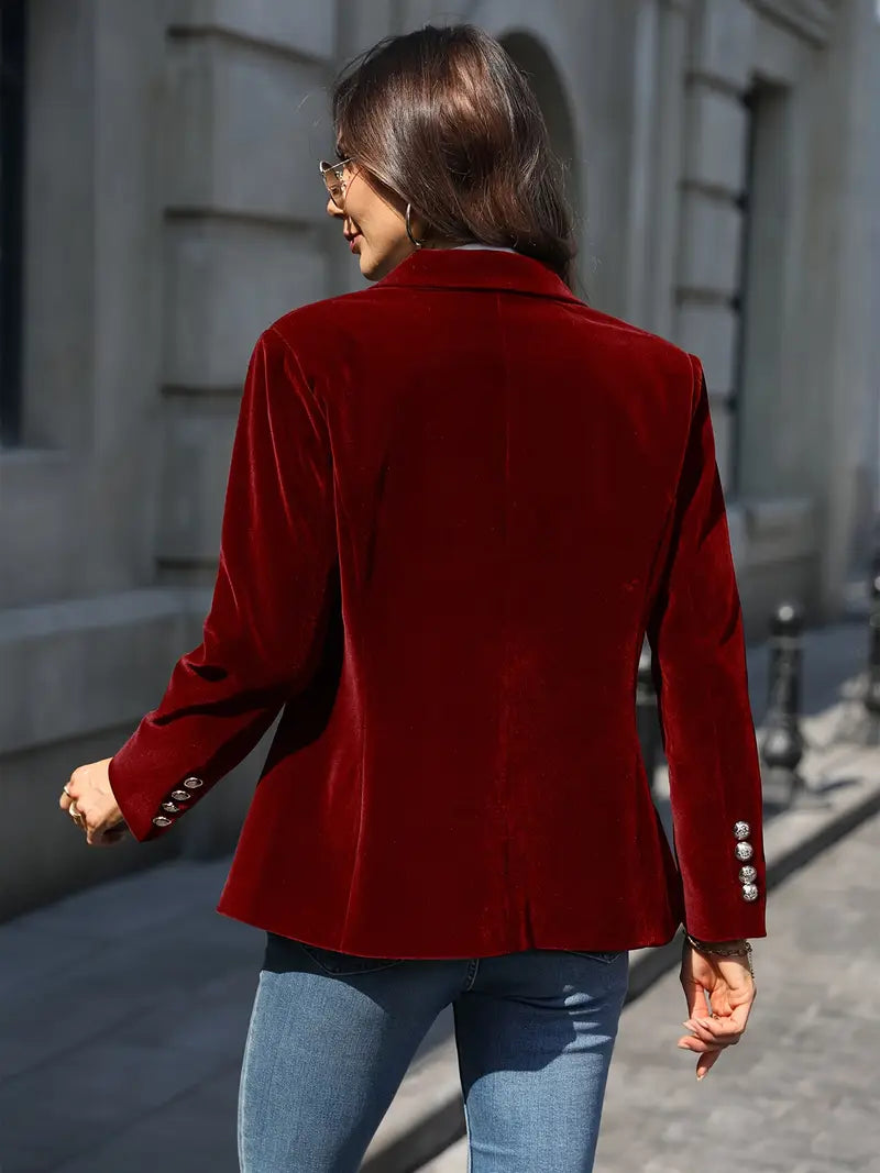 Desiree - Rétro Elégant Seul Bouton Blazer