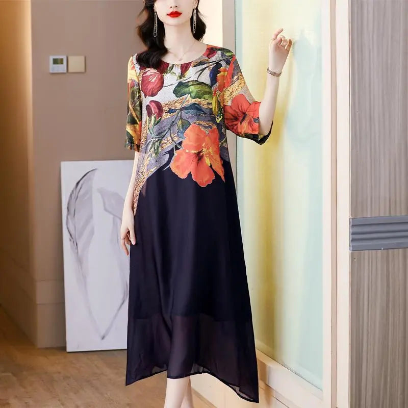 Debby - Robe Elégante à Imprimé Floral