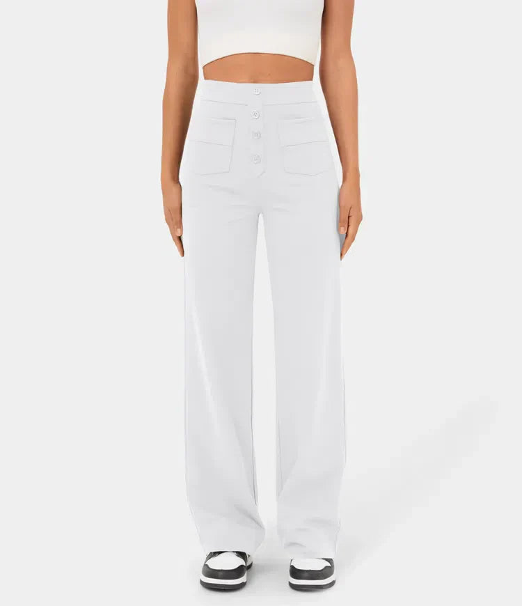 Elke - Pantalon élastique Taille Haute